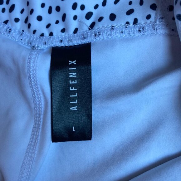 All Fenix Black & White spotted high ride leggings size L  & bra size  M - Picture 9 of 16